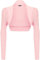 WearAll Ladies Long Sleeve Shrug Womens Bolero Cardigan Top - Pink - 12/14