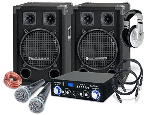 McGrey DJ Karaoke set completo Party-1200 800W