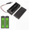 18650 Twin Battery Holder Box With DC Plug ON/OFF Switch 2x18650 Lithium Battery holder Case by HAYATEC (1 Box, With ON/OFF Switch)
