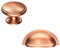 Abrafix Ariel/Henrietta/Oxford Satin Copper Kitchen Cabinet 76mm Cup Handle / 38mm Knob (Cup Handle)