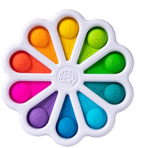 Fat Brain Toys Dimpl Digits,Number Learning Toy Early Development, Educational Toy,Push and Pop Toy,Sensory Toy for Babies, Colourful Toy for Boys and Girls Aged 2 Years and Older,Multi-color,Medium