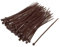sourcing map Cable Zip Ties Nylon Cable Wire Ties 4 Inch Self-Locking Nylon Tie Wraps Brown 100pcs