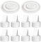 PumpMom Breast Pump Parts, 8 Duckbill Valves and 2 Silicone Membrane for Spectra S2, S1 and 9 Plus Breastpumps, Compatible with Spectra Valves and Silicone Diaphragm
