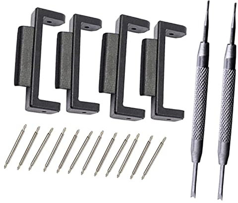 Harilla 16mm 22mm Watch Strap Adapters Kit, for GW-M5610, 110 100 120 150-8900 G-5600 6900 9052 8900 300, Black