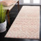 SAFAVIEH Adirondack Collection ADR131Q Modern Diamond Distressed Non-Shedding Entryway Foyer Living Room Bedroom Kitchen Runner Rug 2'6 x 8' Rose/Gold