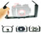 nitescuba Maniglia per fotocamera subacquea, supporto per GoPro Hero subacqueo, corpo fotocamera in lega di alluminio, doppia mano
