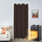 SK Studio Türvorhang Blickdicht Thermo Gardinen Vorhang mit Ösen Thermovorhang Kälteschut Wärmeisolierend für Schlafzimmer Tür Schrank Vorhang Braun, 86x203cm