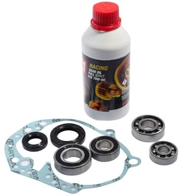 2EXTREME Getriebelager Set + Dichtung + Getriebeöl kompatibel mit Peugeot Speedfight