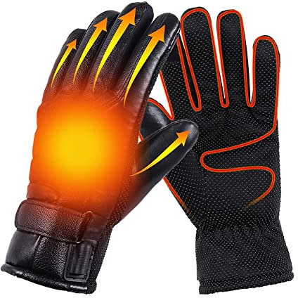 KOBONA Electric Heated Glov th Touch Sn 10000MAh Recharable Heated Glov For Women/Men, Waterproof Hand Warmer Glov for Motorcycle Skiing Snowboarding Running Cycling Hiking