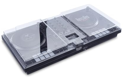 Decksaver LE Cover for Hercules DJ Control Inpulse T7 - Super-Durable Polycarbonate Protective lid in Smoked Clear Colour, Made in The UK - The DJs' Choice for Unbeatable Protection