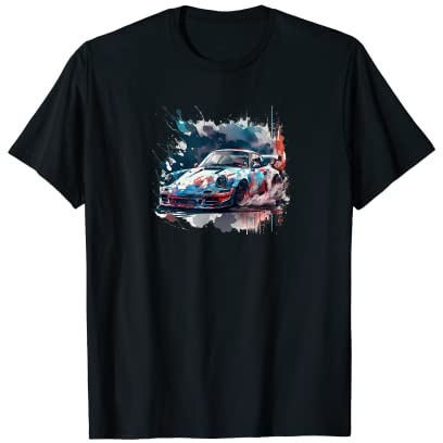 Sportwagen Splash Art 2 T-Shirt