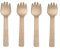 105mm Small Wooden SPORKS - Pack of 100 - Eco-Friendly, Compostable and Biodegradable Birch Wood Mini Sporks Perfect for Party, BBQ, Picnic, Catering, Dinner, Buffet and Takeaways