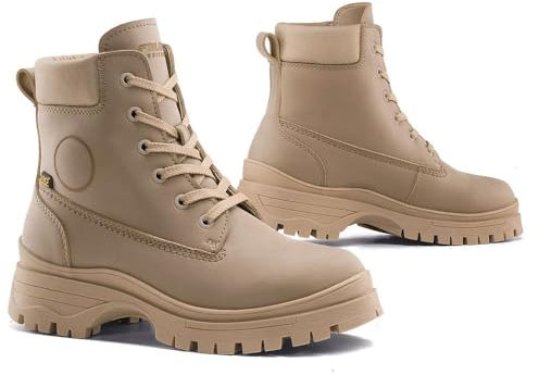 FALCO Zarah Stivali da moto da donna, marrone chiaro, 38