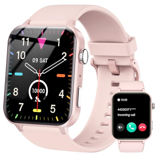 IOWODO Smart Watch for Women Answer/Make Call,1.85 HD Fitness tracker with Step Counter,110+ Sport Modes Smartwatch with Heart Rate Sleep Monitor,IP68 Waterproof Activity Tracker for Android iOS