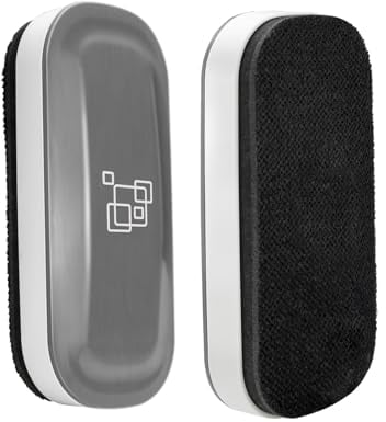 maxtek Whiteboard Schwamm Magnetisch, 2 Pack Starker Magnetischer Whiteboard radierer, whiteboard Zubehör Essentials, whiteboard eraser für Trockenreinigung auf vielen Oberflächen (Gray, 2 PCS)