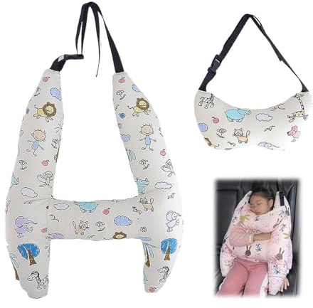 Kopfstütze Auto Kinder Schlafen, H-Form – Schlafkopfstütze für Kinderautos, Autokissen für Kinder, Schlaf-Reise-Nackenstütz-Auto-Stützkissen (B)