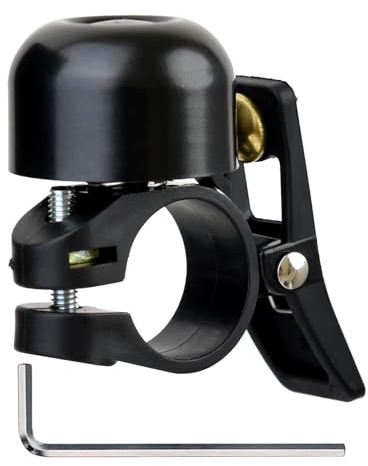 OSIGEI Fahrradklingel, Fahrrad Klingel laut und klar 120dB Klingel laut, Kupferlegierung Fahrrad klingel für Mountainbike, Citybike, Rennrad, 21mm-22.2mm Lenker