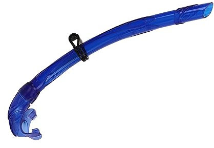 Drfeify Weiches Mundstück Tauchschnorchel PVC Leicht, Leicht zu Atmen, Geeignet Zum Tauchen, Freitauchen (Blue)