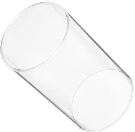 RORPOIR Glaszylinder Kerzenabdeckung 7X10Cm Klare Windschutz Kerzenhalter Für Offene Flammen Und Tischdekoration