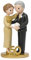 Mopec Y105 Figura para Pastel Pop & Fun de pie Bodas de Oro 21cm, Multicolor, Grande