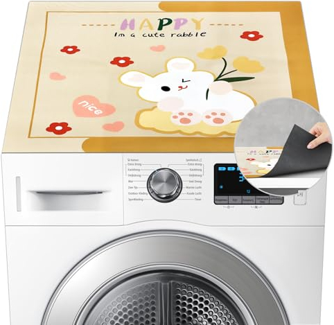 SANLIUSANJIU Washing Machine Cover, 60 x 60 cm, Washing Machine Cover, Non-Slip, Washing Machine Dust Cover, Washing Machine Cover with Pattern Cover, for Washing Machines, Refrigerators, Kitchens