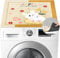 SANLIUSANJIU Washing Machine Cover, 60 x 60 cm, Washing Machine Cover, Non-Slip, Washing Machine Dust Cover, Washing Machine Cover with Pattern Cover, for Washing Machines, Refrigerators, Kitchens