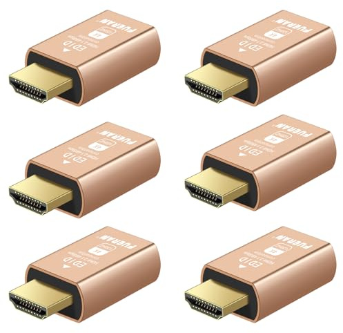 FUERAN 2.1 HDMI-Dummy-Stecker, 4K 120 Hz Virtueller Display-Emulator, Headless-Ghost-Display-Adapter, Unterstützt 3840x2160, 1440p, 1080p
