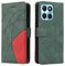 Dfjhure Honor X6b Case Premium Flip Wallet Phone Case Cover Shockproof PU Leather Stand View Bookstyle Case Silicone Bumper Business Phone Case for Honor X6b- Green