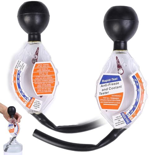 2 unidades de Comprobador de protección contra heladas para automóviles: probador de refrigerante para coche, probador de refrigerante, probador de protección contra heladas hasta -43 °C, para