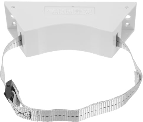 Cylinder Wall Mounted Bracket: Safety Chain Supported with Screws 59inch Tank Holder Gas Cylinder Holder Bracket (Light Grey)