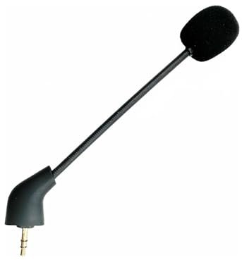 Xiciki Microphone de Rechange 3,5 mm Boom Compatible avec Kingston Micro HyperX Cloud 2 II/Cloud X/CloudX Core, Micro de Rechange pour Casque Audio Casque Gaming. 