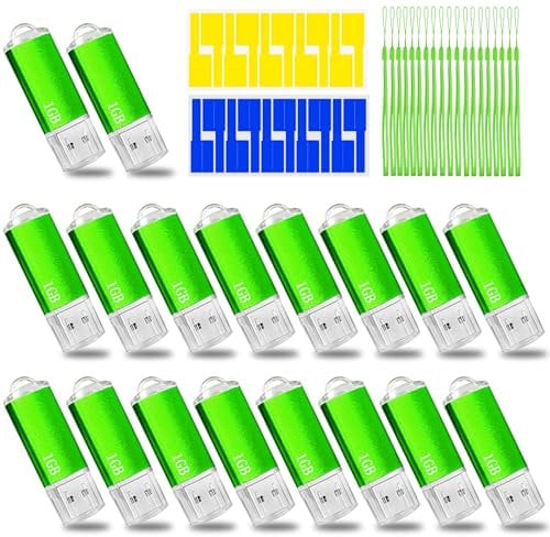 USB-Stick, 1 GB, 20 Stück, Nicepicten Bulk, USB 2.0 Speicherstick