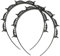 2 Stück Haarreifen Mit Klammern, Haarreif Mit Clips, Double Bangs Hairstyle Hairpin, Haareifen Mit Clips, Haarreifen Damen, Haarreif für Alle Haartypen und Frisuren (Schwarz)