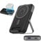 Nobis 10000mAh Power Bank per MagSafe, Caricatore Portatile Wireless con Doppio Supporto Pieghevole e Display LED per Power Bank Magnetico, Ricarica Rapida PD 22,5W Type-C In&Out per Phone 16