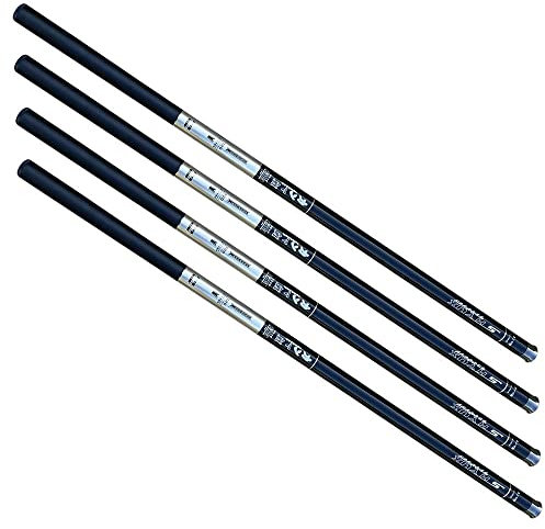 WANGBINGXING Angelrute 1 Stcs Süßwasserfischerei ohne Ring mit hoher Carbonfasern Teleskopstangen Handpolströme 3.6/4,5/5,4/6,3/7,2 m Stipprute(5.4 m)