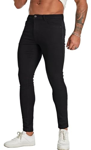 CadaSor Mens Skinny Jeans Super Stretch Slim Fit Jeans for Men Classic Tapered Leg Denim Pants