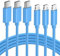 GlobaLink Cavo USB C Lightning 3Pezzi 2M,Cavo USB C iPhone (MFi Certificato) Cavo iPhone 12 Ricarica Rapida Compatibile con iPhone 12PRO/SE2020/11ProMAX/X/XR/XS/8,iPad PRO 10.5/Air3/mini5-Blu