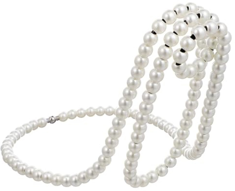 Alipis Pearl Necklace Wine Rack Slim Wine Bottle Holder Decorative Rack for Home Bar Restaurant