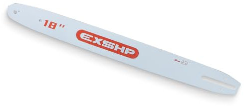 EXSHP 18 Inch Chainsaw Bar 62 Drive Links 3/8 LP Pitch .050 Gauge, Chainsaw Accessories Fits for Echo, Craftsman, Homelite, Poulan, Makita, Ryobi and More