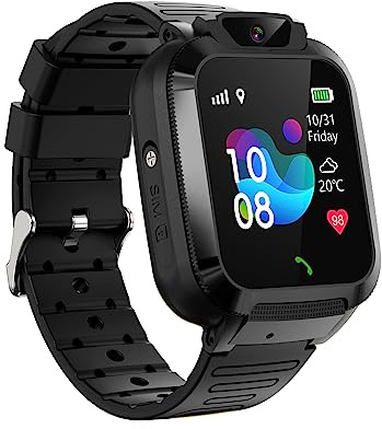 Puhiuyoi GPS Orologio Smartwatch Bambini GPS Telefono IP68 Giochi Voce Chat