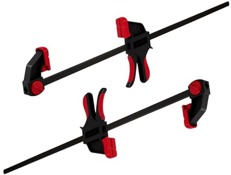 24-inches Bar Clamps for Woodworking 2-Pack, Quick-Release Wood Clamps,150LB Load Limit, for DIY Projects & Cabinet Installation