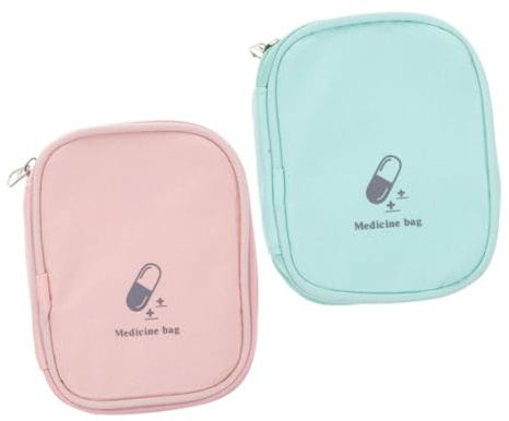 CIYODO 2stücke Medikamentenaufbewahrungstasche Outdoor-erste-hilfe-tasche Reise-pflegetasche Haushaltsmedikamentenbeutel Robustes Material Viel Stauraum Leicht zu Reinigen