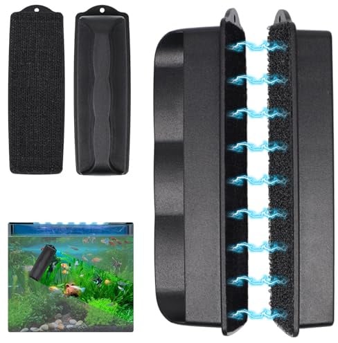 Nettoyeur d'aquarium magnétique, aimant anti-algues pour aquarium, brosse de nettoyage magnétique, outil de nettoyage magnétique, accessoire de nettoyage pour aquarium adapté au nettoyage du verre