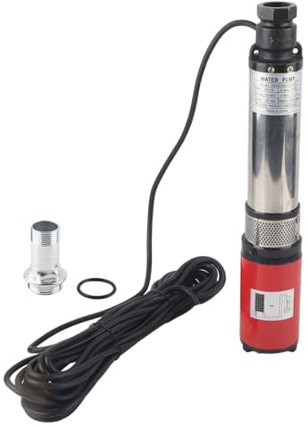 Garosa DC-Tiefbrunnenpumpe, Messingmotor mit Schwimmendem Laufrad, 55 Meter Förderhöhe für Bewässerungsanwendungen