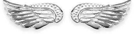 Heartbreaker Flügel Ohrstecker in Echtsilber aus der Kollektion Fly with me/Niedliche kleine Flügel Ohrstecker aus 925 Sterlingsilber für Damen/LD FM 21