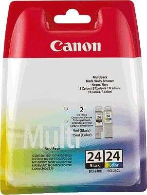 Canon 24BK Tintenpatrone schwarz Multipack Tintenpatrone schwarz – Tintenpatrone für Drucker (schwarz, Inkjet)