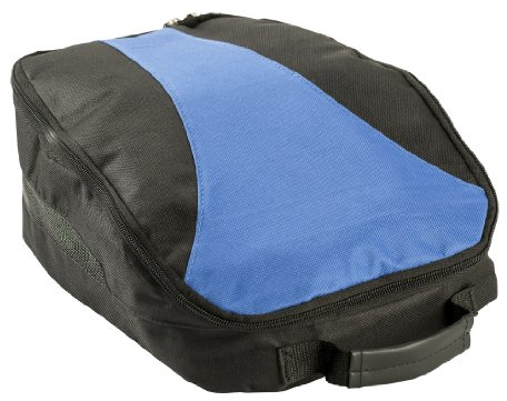 IZZO Golf Unisex izzo shoe bag blue, Blue Black, One Size UK