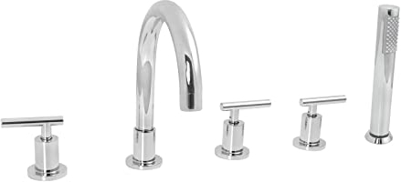 Welfenstein 5-Loch Wannenrandarmatur WRA-105F9 Armatur für Badewannen
