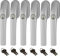 Abus FG300 abschließbarer Fenstergriff, Silber, im Set 6 Stück alle gleichschließend mit insgesamt 12 Schlüssel