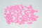 Creativery 100 Dekosteine Herzen 1,2 cm (pink 156) // Streudeko Tischdeko Kunststoffherzen Steine PVC Acryl 12mm